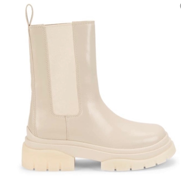 Ash leather platform Chelsea boots off-white cream 37 - Picture 2 of 9